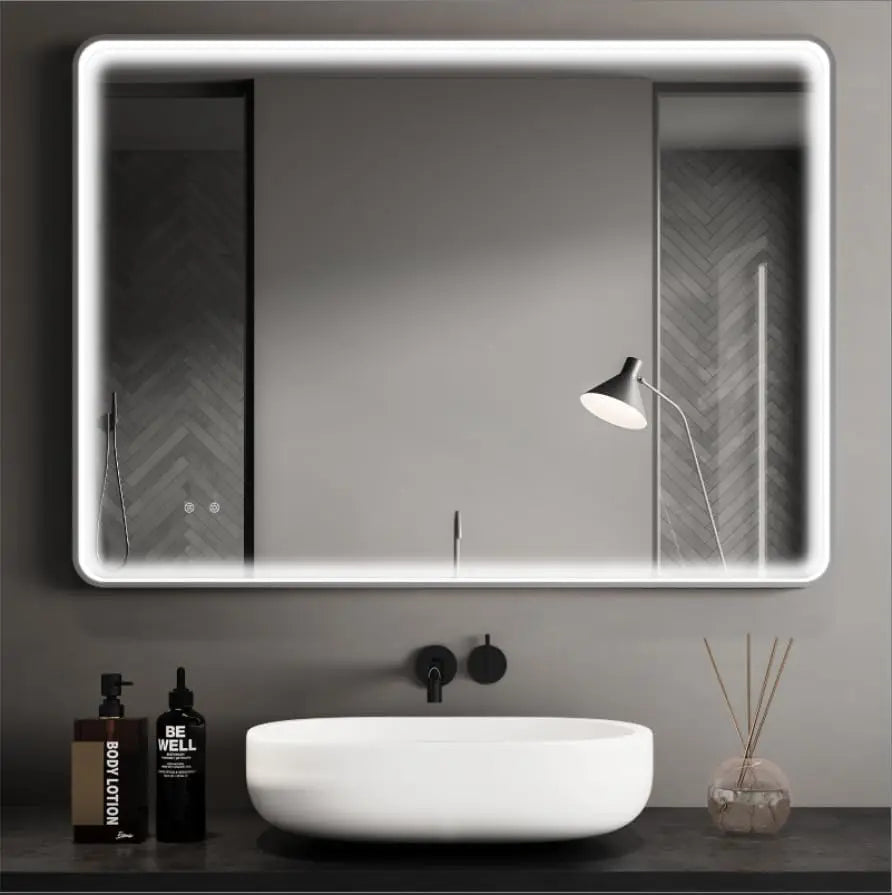 Moderne Badkamerspiegel met LED-Verlichting & Anti-Condens Functie