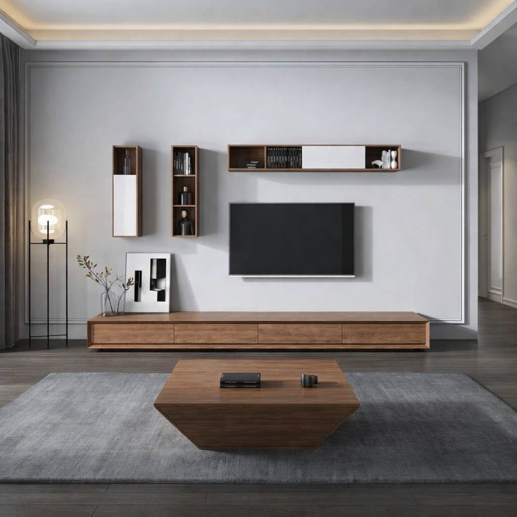 Moderne Design Salontafel met Opbergruimte –In verschillende kleuren