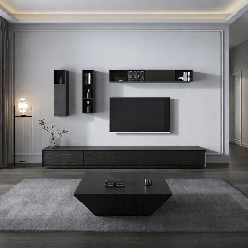 Moderne Design Salontafel met Opbergruimte –In verschillende kleuren
