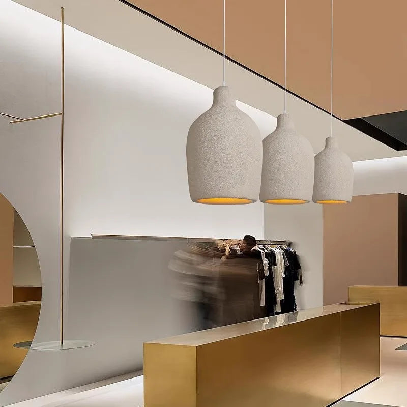 Elegante keramische hanglamp – verkrijgbaar in crème en wit