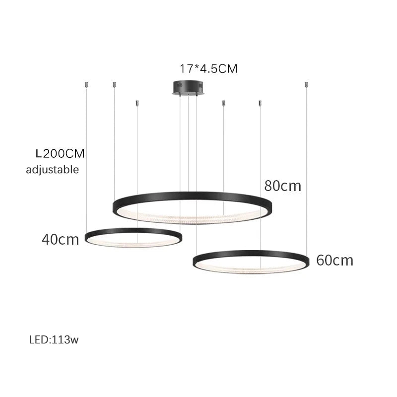 Architectonische Ringlamp Set
