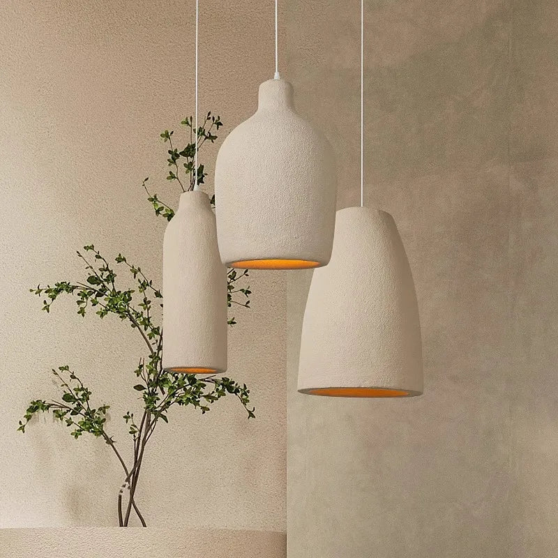 Elegante keramische hanglamp – verkrijgbaar in crème en wit
