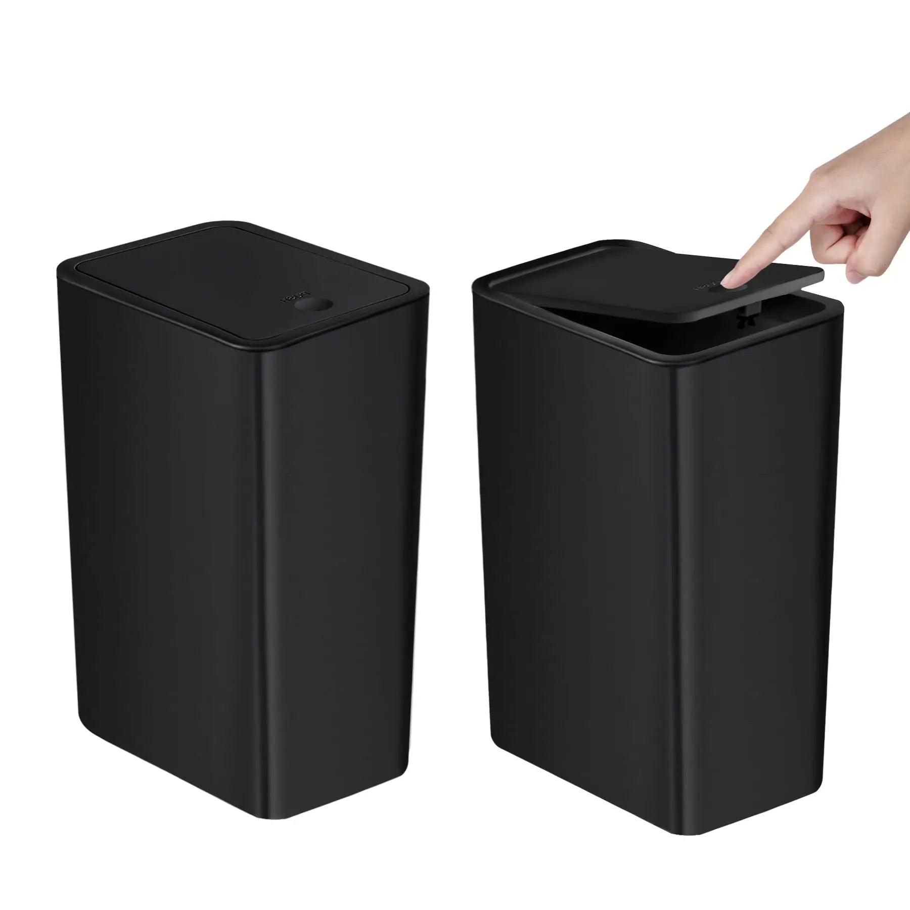 Moderne Prullenbak 10 Liter (Mat Zwart)