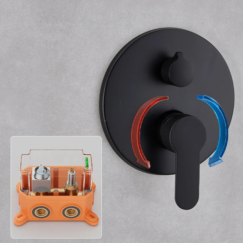 Luxe inbouw doucheset – wand- en plafondmodel