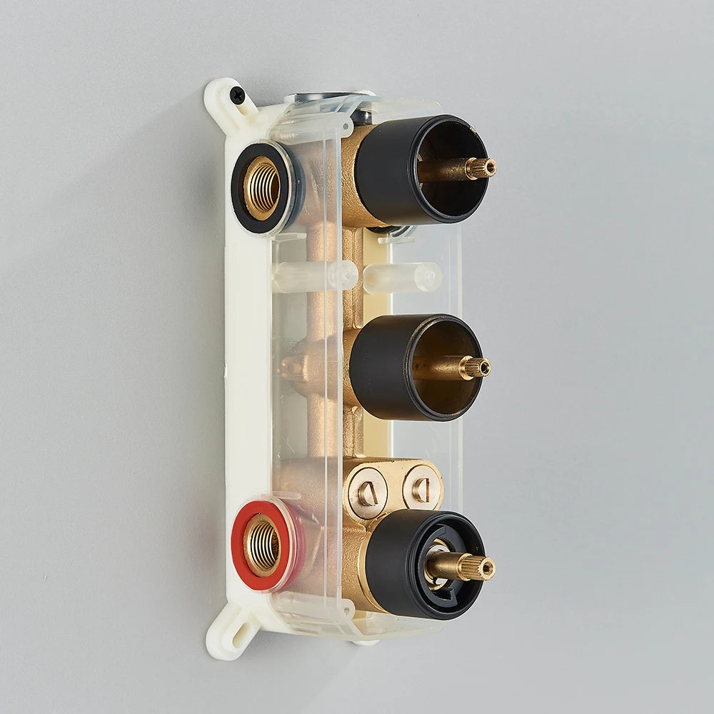 Luxe wanddouche met regendouche en watervalfunctie