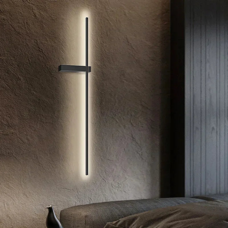 Moderne Verticale LED Wandlamp – Minimalistisch Design, 3 Maten, Links of Rechts,