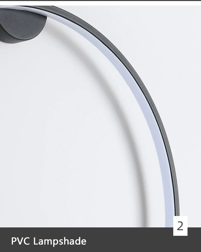 Ronde wandlamp met warm sfeervol licht - 6 verschillende maten