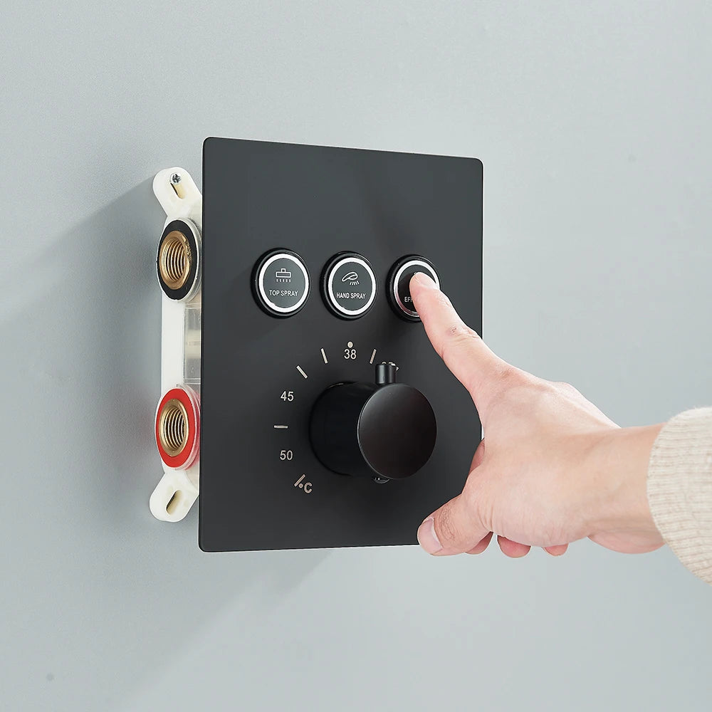 Luxe Inbouw Regendouche Set met 3 Standen.