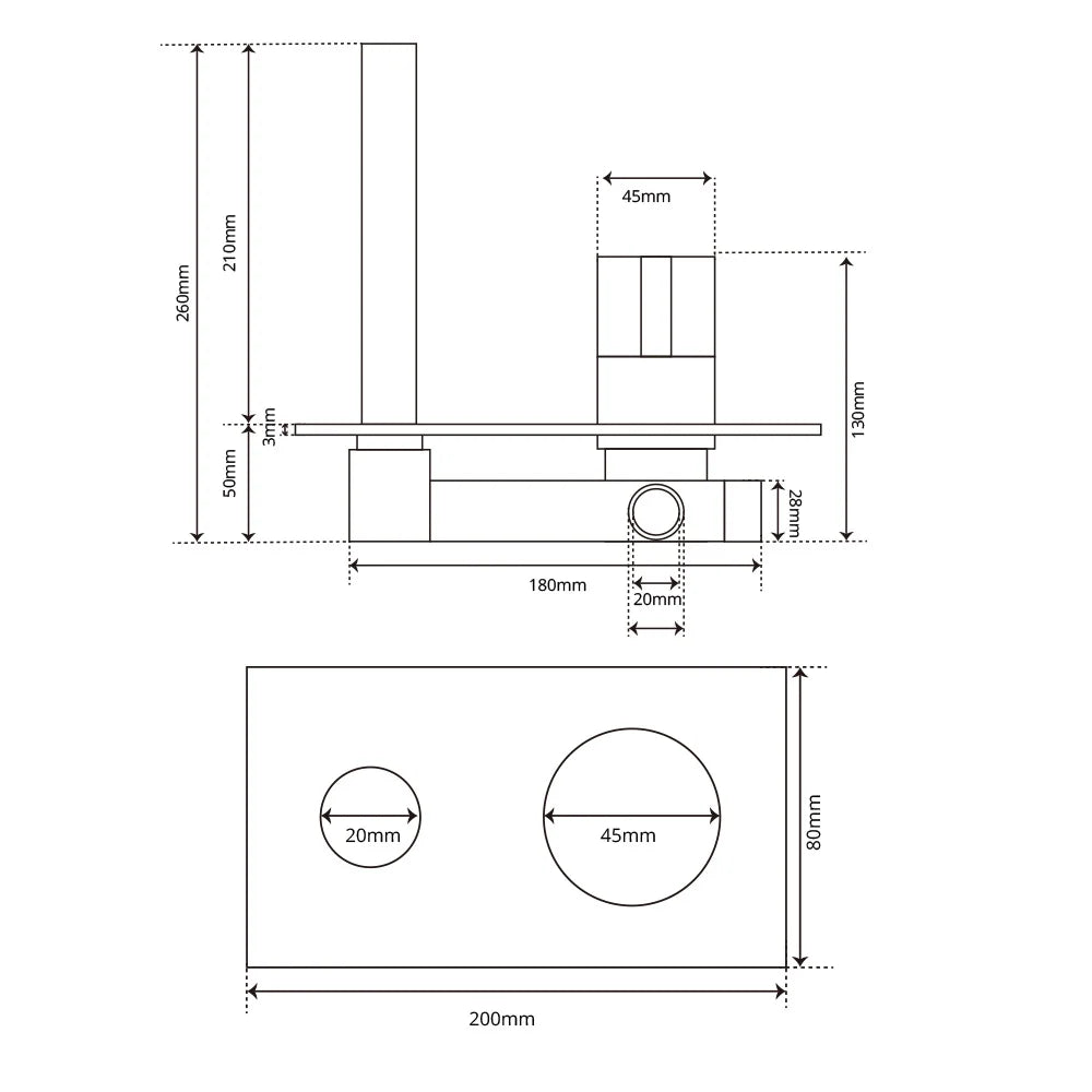 Moderne inbouw wastafelkraan – strak en tijdloos design