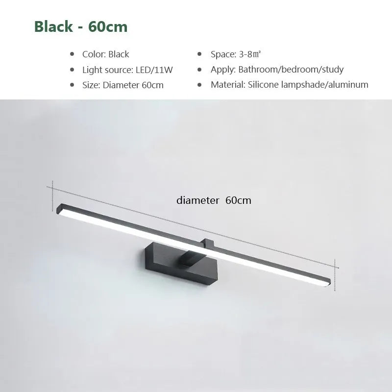 Moderne Badkamer Spiegel Lamp In 2 Maten