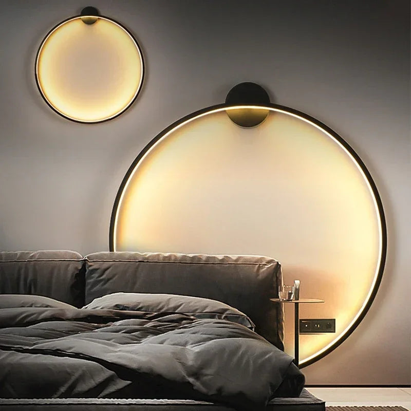 Ronde wandlamp met warm sfeervol licht - 6 verschillende maten