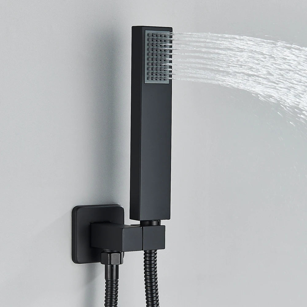 Luxe wanddouche met regendouche en watervalfunctie