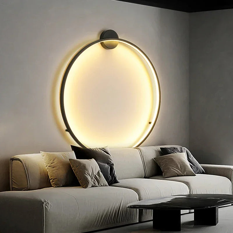 Ronde wandlamp met warm sfeervol licht - 6 verschillende maten
