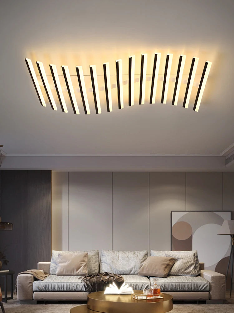 Design LED Plafondlamp in Golvend Vorm – Warm Wit Licht