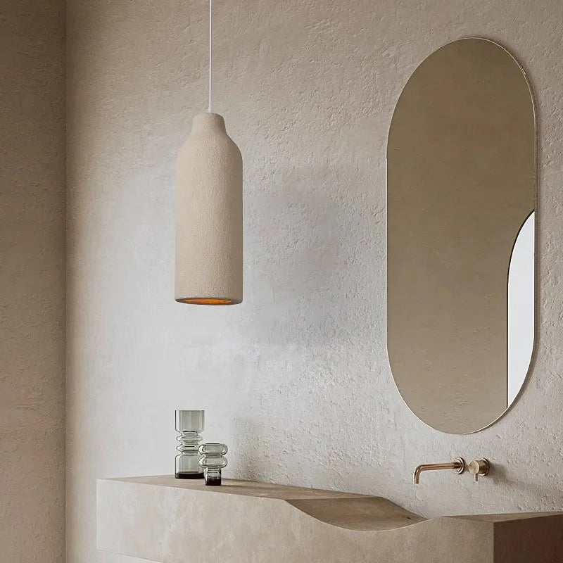 Elegante keramische hanglamp – verkrijgbaar in crème en wit